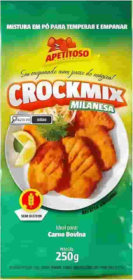 Apetitoso Crockmix Milanesa, Mistura para Empanar Sem Glúten, 250g