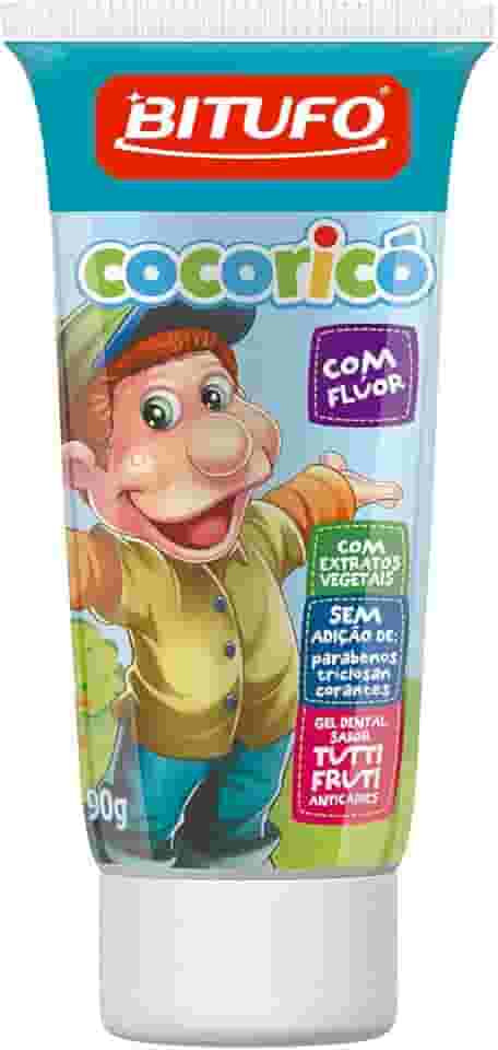 Bitufo Gel Dental Cocoricó Com Flúor Sabor Tutti Frutti 90 G