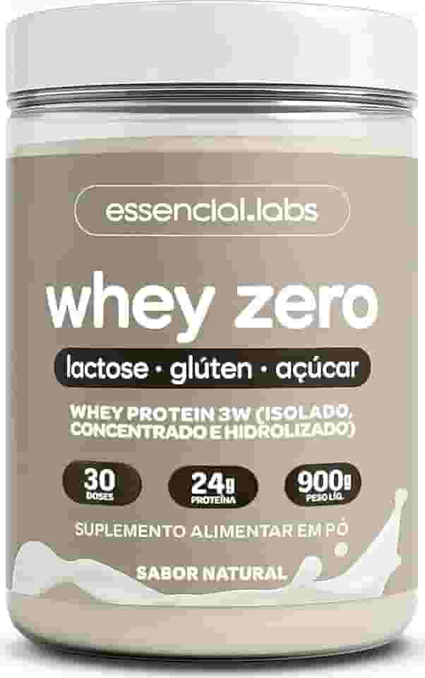 Whey Zero Lactose Sem Sabor 900g - Fórmula Exclusiva Com Proteína Isolada, Concentrada E Hidrolisada - 24g De Proteína Por Dose