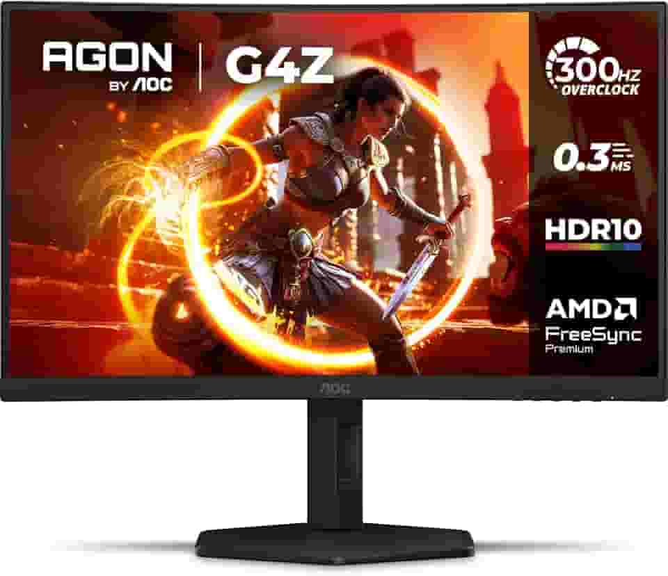 Monitor Gamer Curvo AOC AGON G4Z 27" 300Hz 0,3ms HDR10 Base Ajustável C27G4Z/P