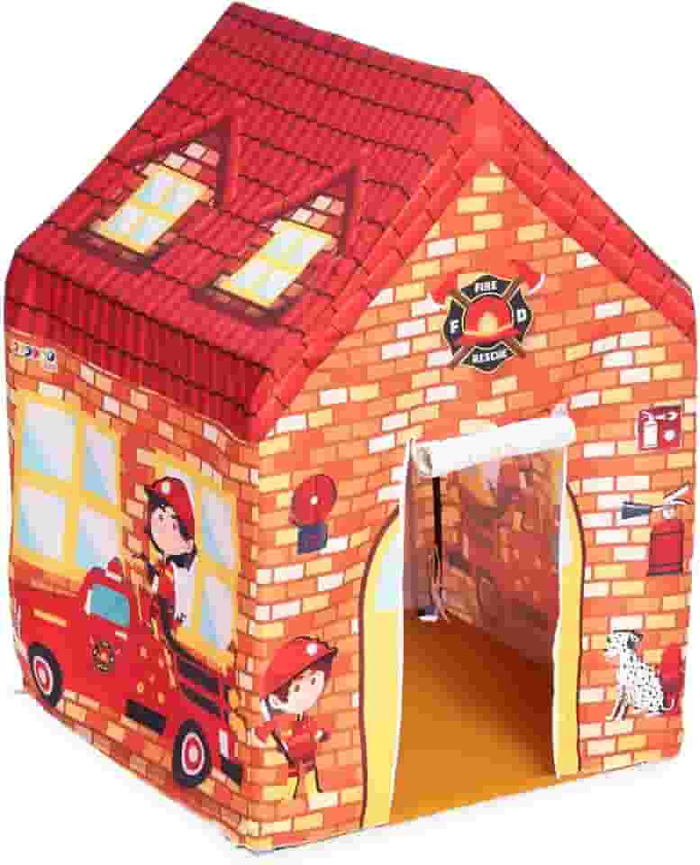 Replay Kids Barraca Infantil Cabana Tenda dos Bombeiros Dobrável, Vermelho