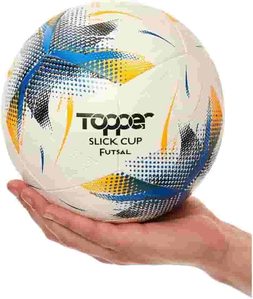 Bola De Futebol Futsal Profissional Topper Slick Cup Perfeita Para Quadra e Salão Ideal Para Treino e Lazer