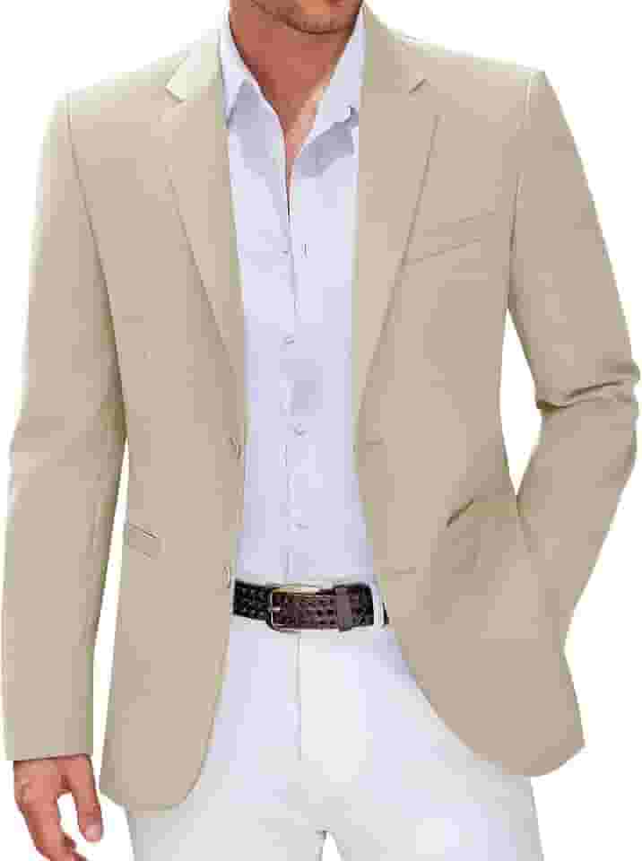 Blazer masculino casual esportivo slim fit, leve, negócios, dois botões