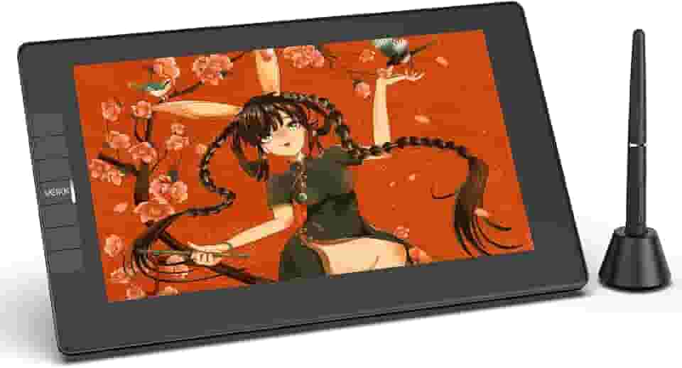 VEIKK Tablet gráfico com ecrã VK1200 V2 tablet digitador compatível Windows/Mac OS/Android Phone/Chrome OS/Linux OS, ideal para desenhar gráficos