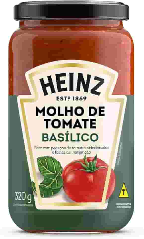 Heinz Molho de Tomate Rústico Basílico em vidro, 320G