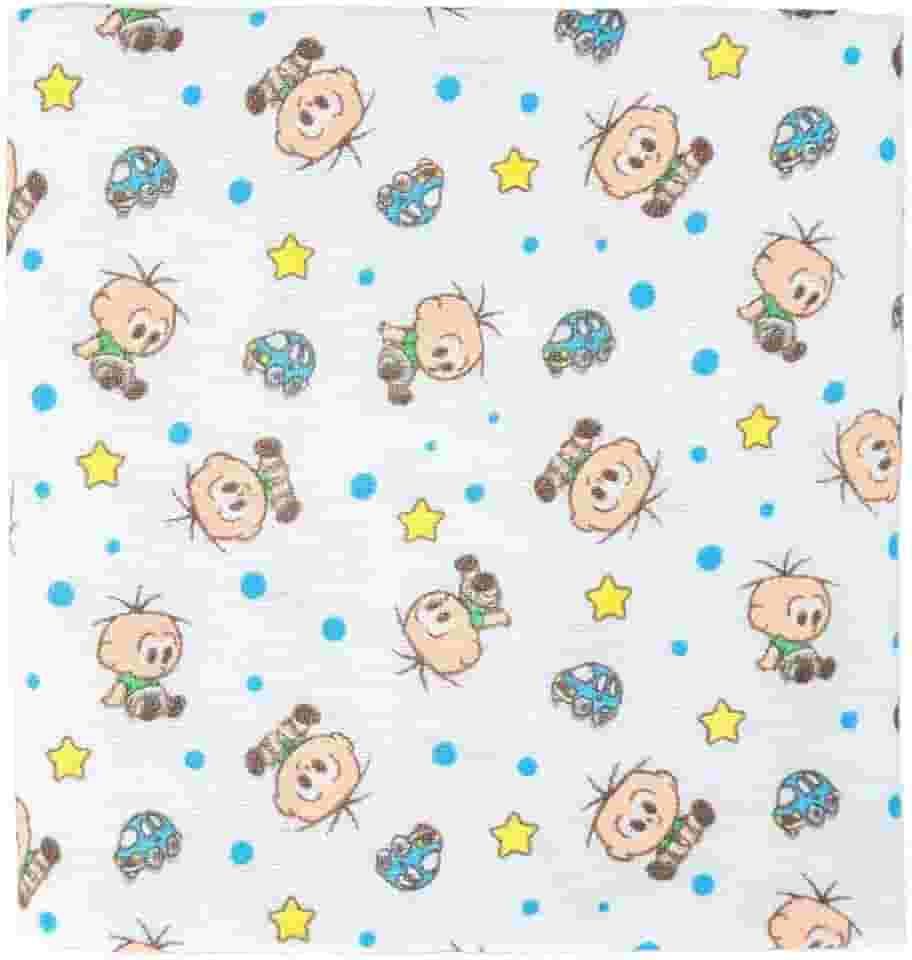 Cueiro Flanelado 03 Unidades Cebolinha 1 Turma da Mônica Baby 60 cm x 80 cm