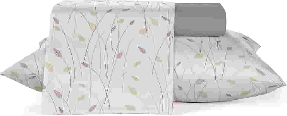 Jogo Roupa de Cama Queen 150 fios 50% algodão, 50% Poliéster Teka Ternura Plus