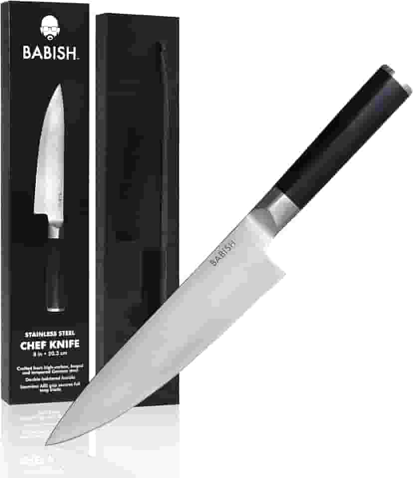 Faca de cozinheiro Babish, aço alemão, 20 cm, aço inoxidável