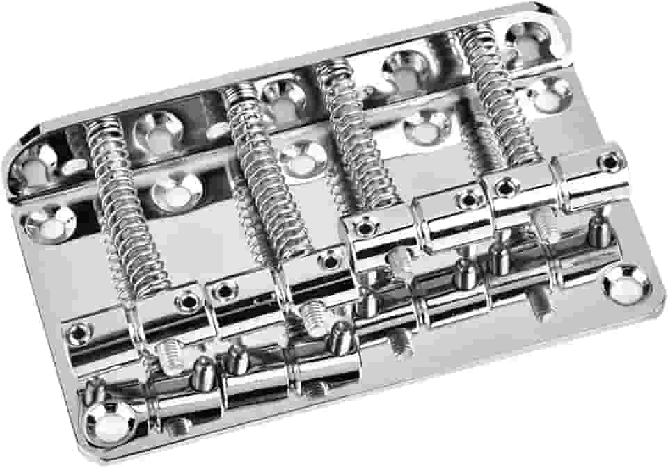 Generic Ponte de Baixo Resistente de Metal Com Tom Premium para Baixo Elétrico de 4 Cordas, 3 Opções de Cores, Fácil Montagem para Músicos (Prata)