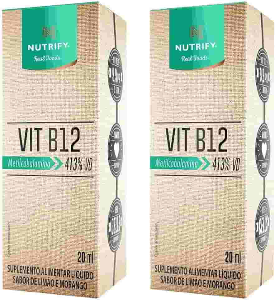 Kit 2X: Vitamina B12 Líquida Nutrify 20ml
