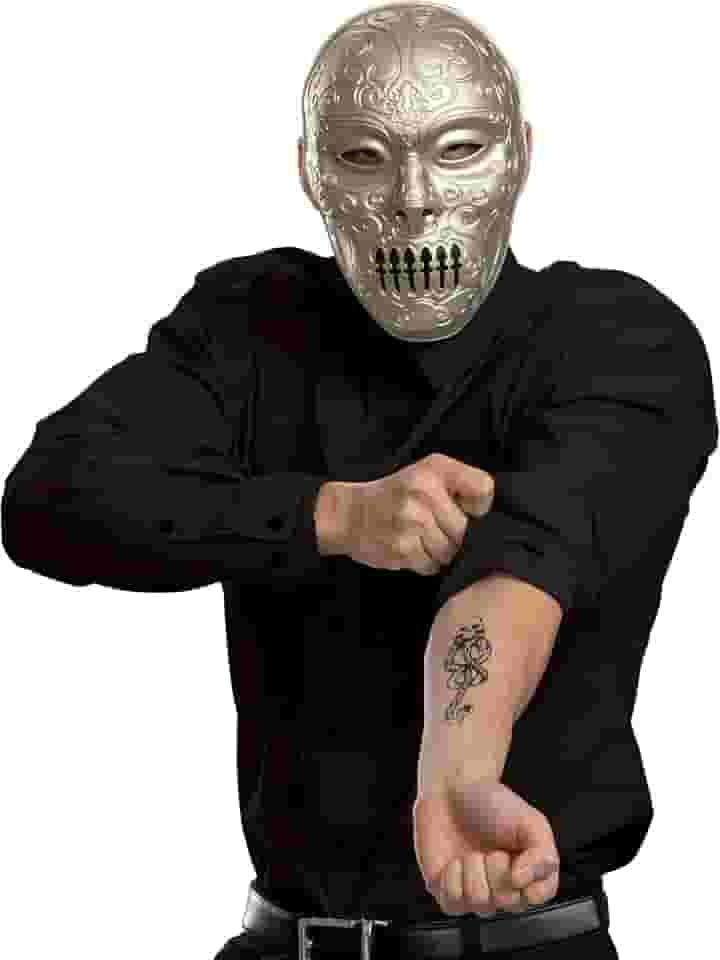 DISGUISE Kit de fantasia de Comensal da Morte, acessórios oficiais de fantasia do mundo mágico de Harry Potter, tamanho único (14+)