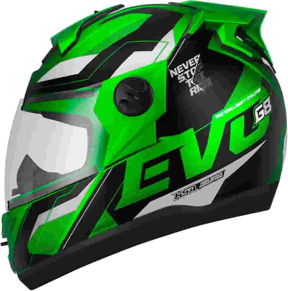CAPACETE FECHADO PRO TORK EVOLUTION 788 G8 EVO BRILHANTE VERDE TAM. 58
