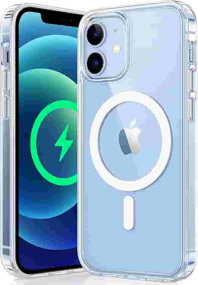 Capa Mag-Safe para [iPhone 12/12 Pro] Capinha Magnetica Premium com [Proteção de Câmera] Clear Case [Anti-Amarelamento], Compatível com MagSafe, Transparente e Resistente a Riscos e Anti Impacto