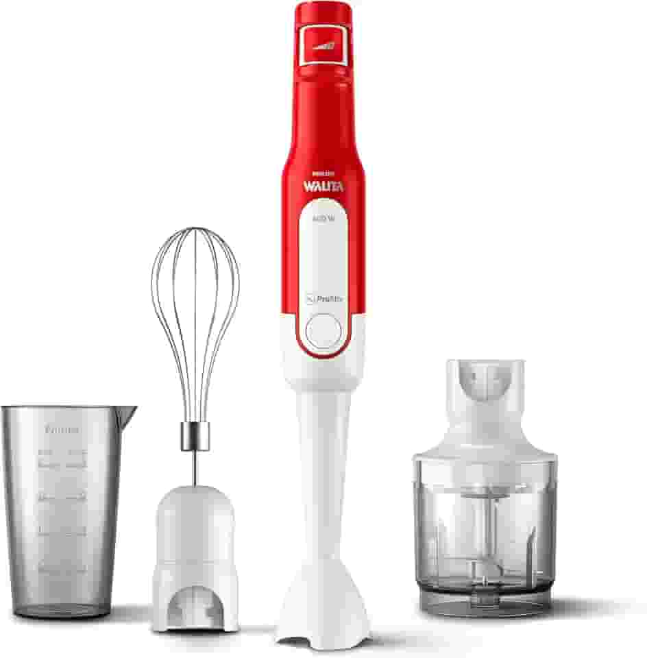 Mixer Pro Mix 3 em 1 Philips Walita Branco e Vermelho 400W RI2622-110V