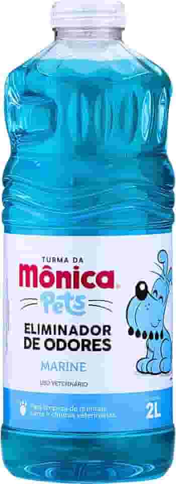 Eliminador de Odores Para Cães e Gatos, Marine , Turma da Mônica, 2 litros, Azul