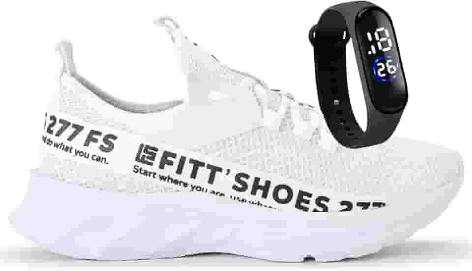 Tênis Meia Masculino Fit Esportivo Leve De Caminhada Para Academia Confortável + Relógio