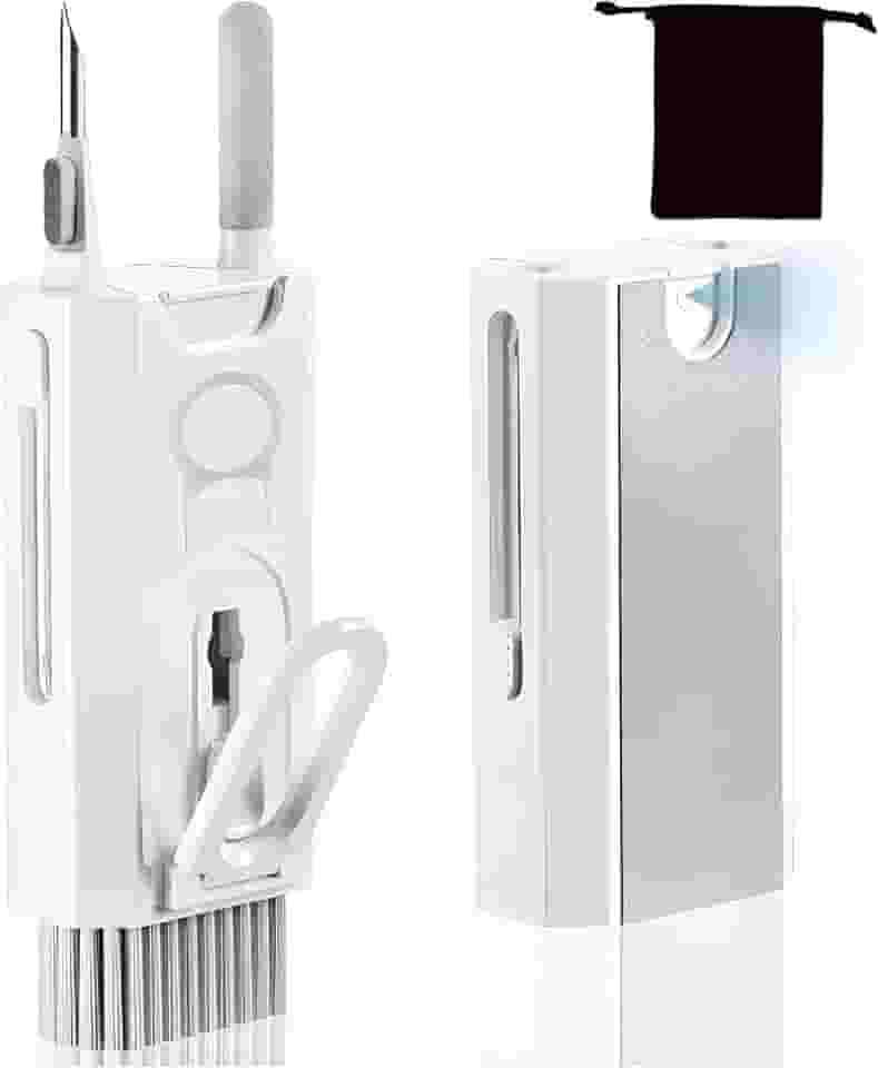 Kit Escova de Limpeza 8 em 1 para Teclado, Premium, Fones, Eletrônicos e Telas – Remove sujeira de teclas, limpa telas sem arranhar, ideal para notebooks, PCs, celulares e acessórios delicados.
