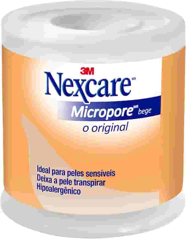 Nexcare, 3M, Fita Micropore Bege 50Mmx4, Bege