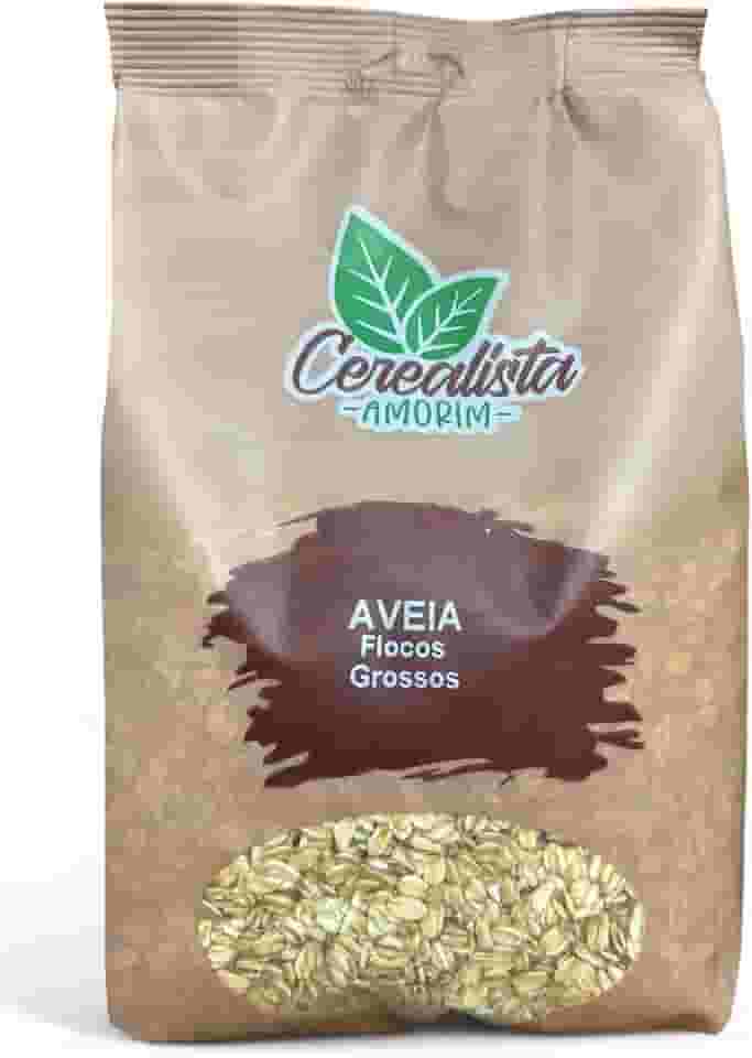 Aveia Flocos Grossos 1Kg Cerealista Amorim