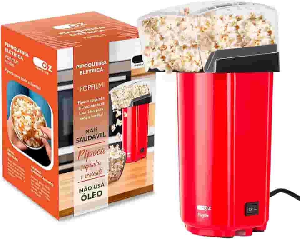 Pipoqueira Elétrica Popfilm Manteiga Sem Oleo 900w Pc9500 Oz Cor Vermelho 220v