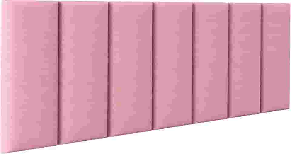 Cabeceira Cama Box Casal Kit C/ 7un Modulos Estofados Adesivo (Rose)