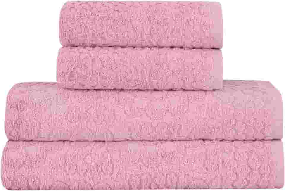 Buddemeyer Jogo de Toalhas Dalia Extra Soft Banho Rosa 4 peças
