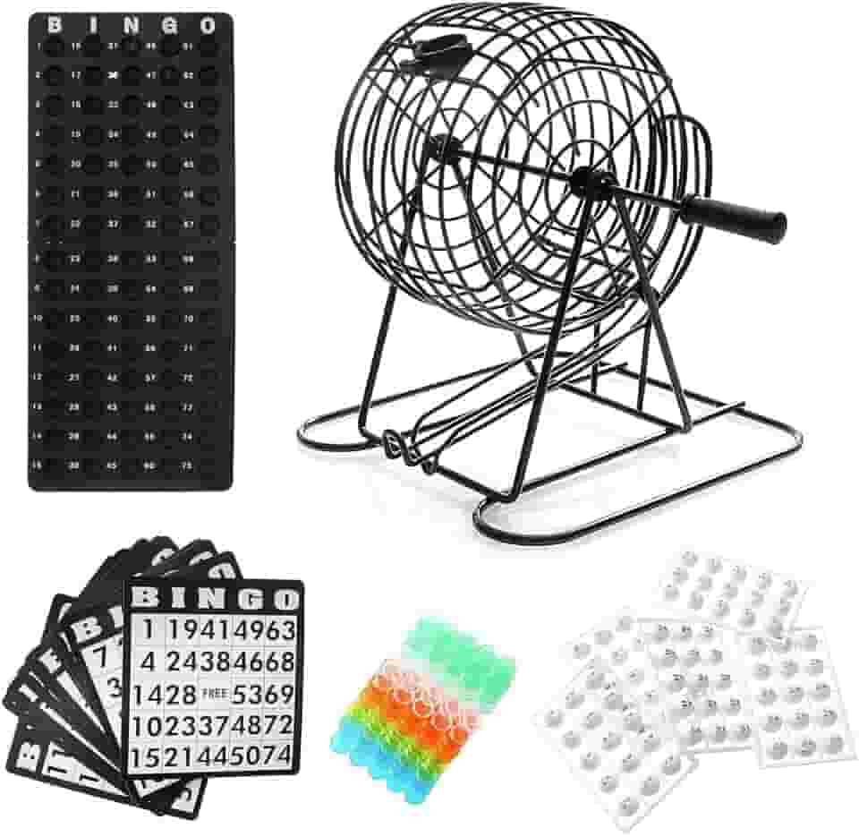Bingo Profissional Completo Metal Tabuleiro Bola Festa Jogo
