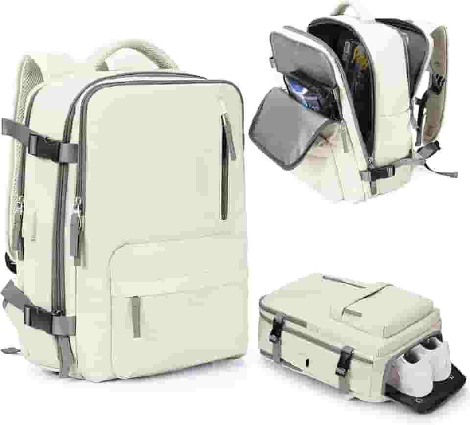 Mochila Executiva de Viagem Grande 40L Impermeável com Porta USB, Mochila Compartimento para Notebook, Mochila Feminina/Masculina Reforçada para Trabalho e viagem – VANOVA