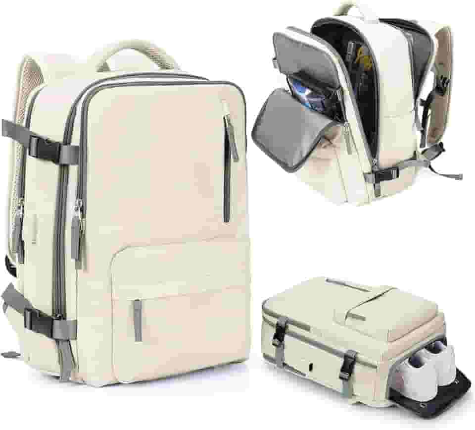 Mochila Executiva de Viagem Grande 40L Impermeável com Porta USB, Mochila Compartimento para Notebook, Mochila Feminina/Masculina Reforçada para Trabalho e viagem – VANOVA