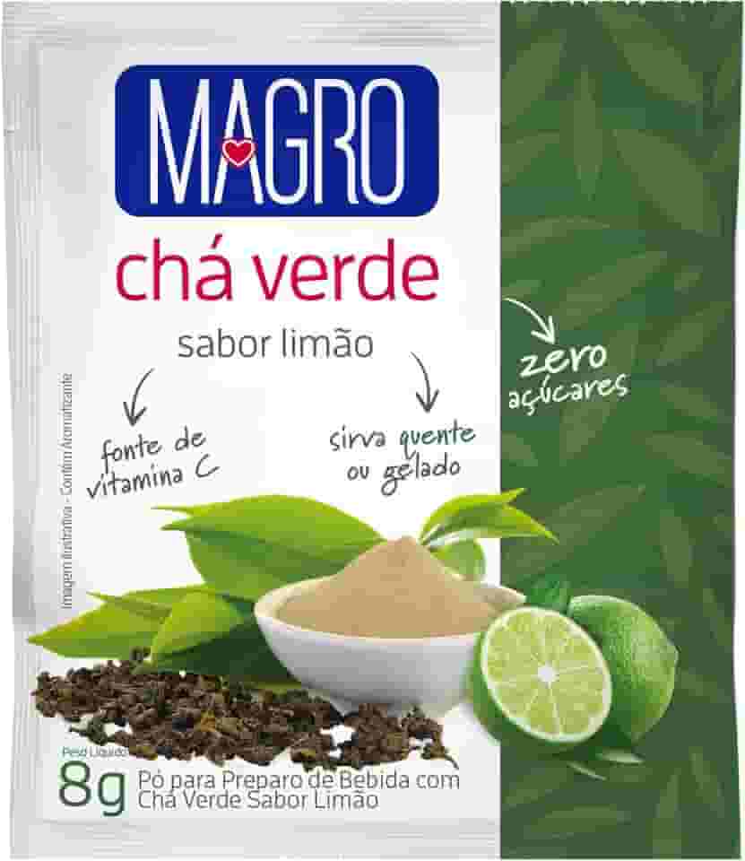 Cha Verde Magro Sabor Limao Zero Acucares 8g