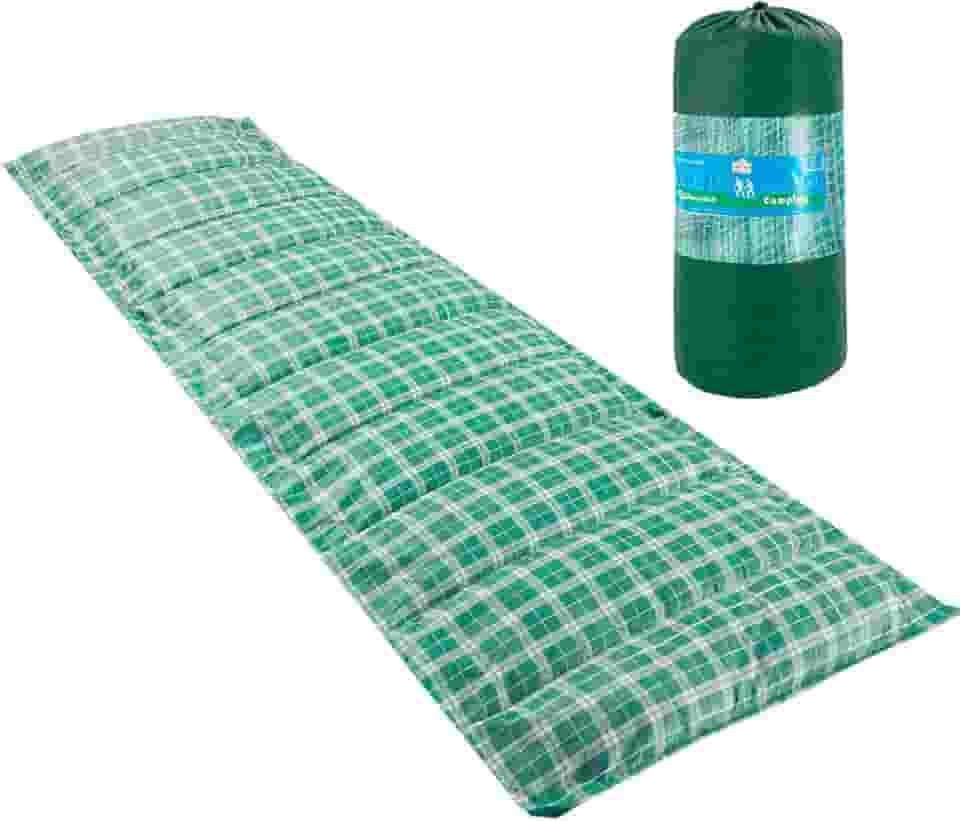 Colchonete Acampamento Camping Solteiro Pesca Retiro Ginástica 190x60cm Verde