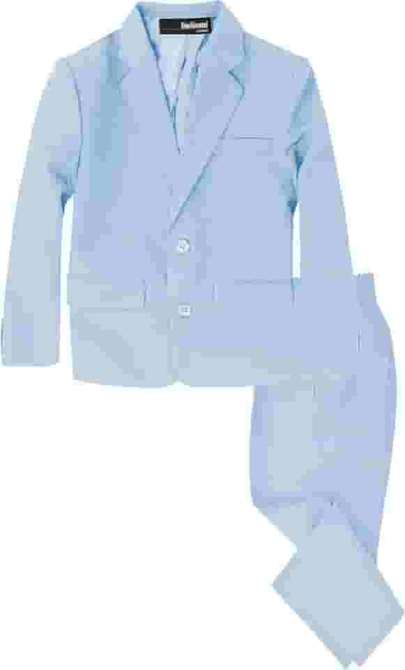 Gino Giovanni Conjunto de 2 peças de terno formal para meninos, Sky Blue, 6