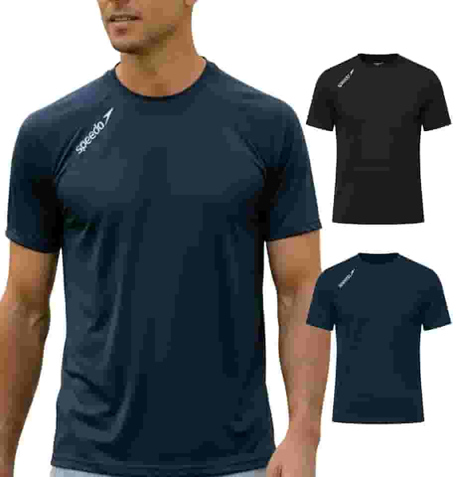 Kit 2 Camisetas Dry Fit Academia Esportiva Masculina Speedo
