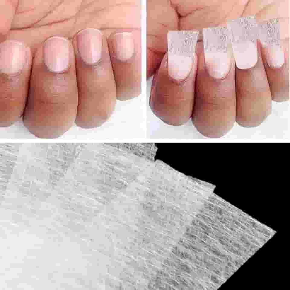 Fibra Tree Seda Tecido Alongamento de Unha Gel, 10 Unidades