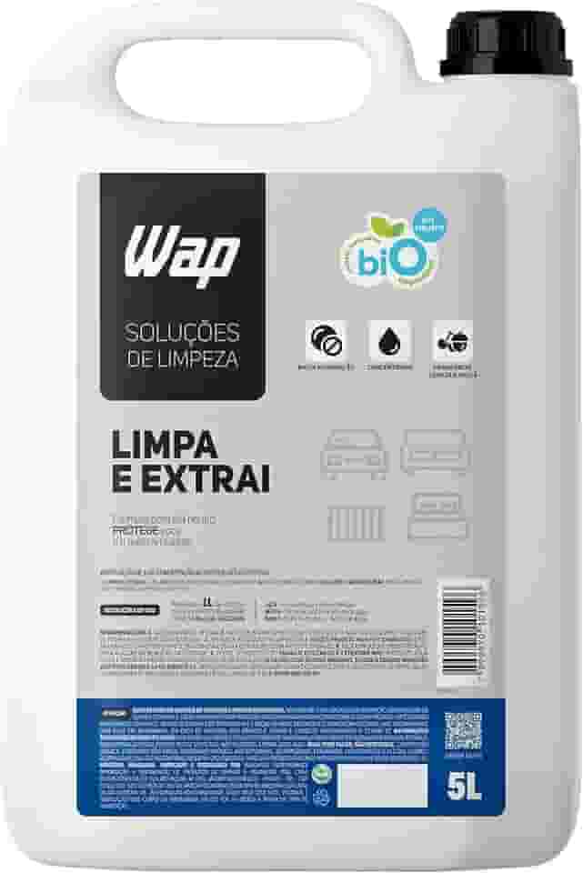 WAP Detergente Limpador para Extratoras Concentrado WAP LIMPA E EXTRAI 5 LITROS com Fragrância e sem Espuma