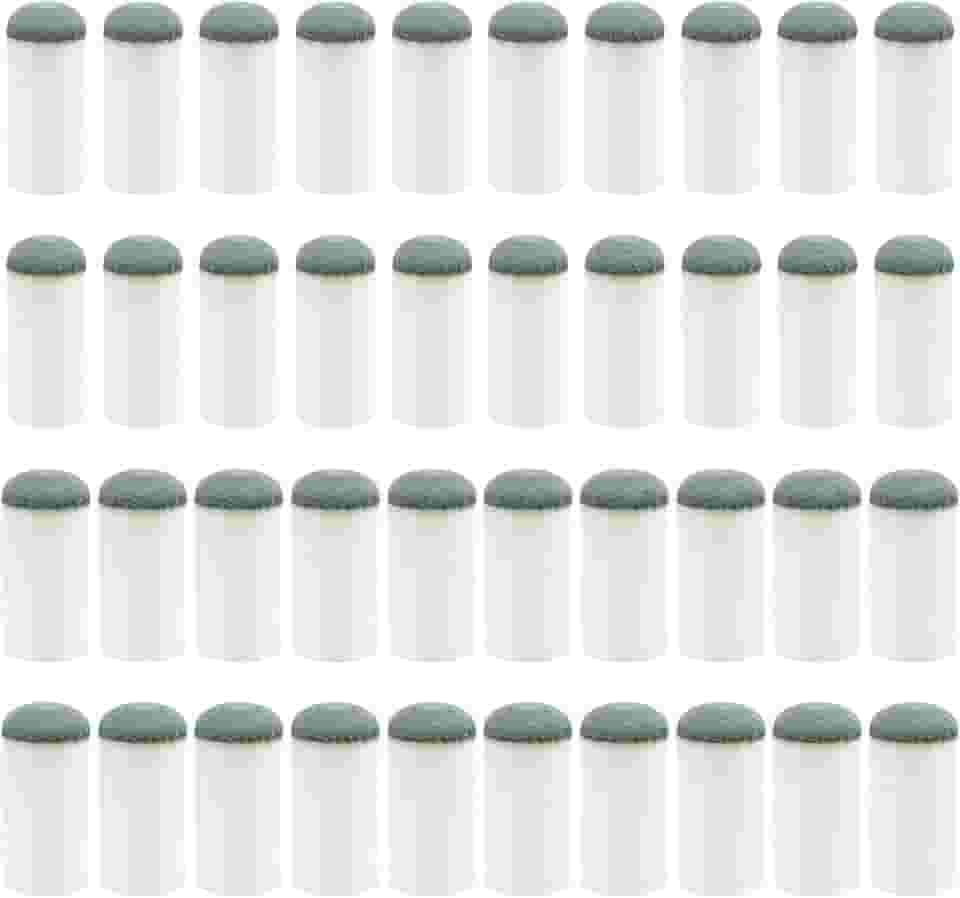 40 conjuntos de pontas deslizantes para tacos de sinuca, 2 tamanhos de 12 mm, pontas de taco de sinuca de 13 mm, sem necessidade de cola ou ferramentas, ponta de bilhar para taco de bilhar