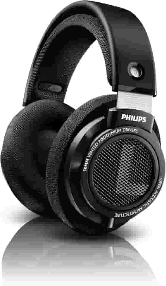 PHILIPS, Headphone com Som em Alta Definição Hi-Fi, SHP9500/00, Com fio de 3 metros, Preto