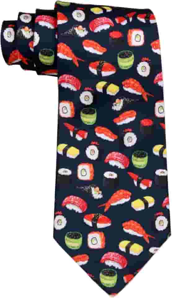 SUSHI-300 Gravata masculina novidade Sushi Nigiri