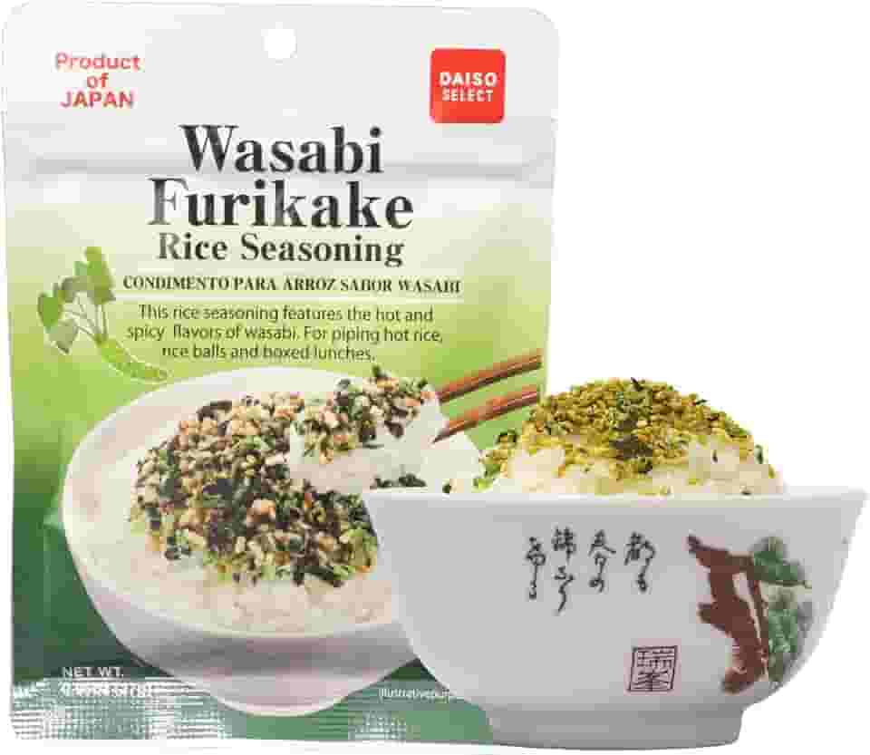 Condimento para Arroz Sabor Wasabi Furikake 27g – Tempero Japonês para Arroz, Onigiri e Marmitas