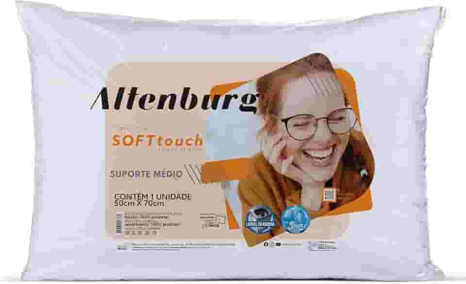 Travesseiro Soft Touch Branco - 50cm x 70cm - Altenburg
