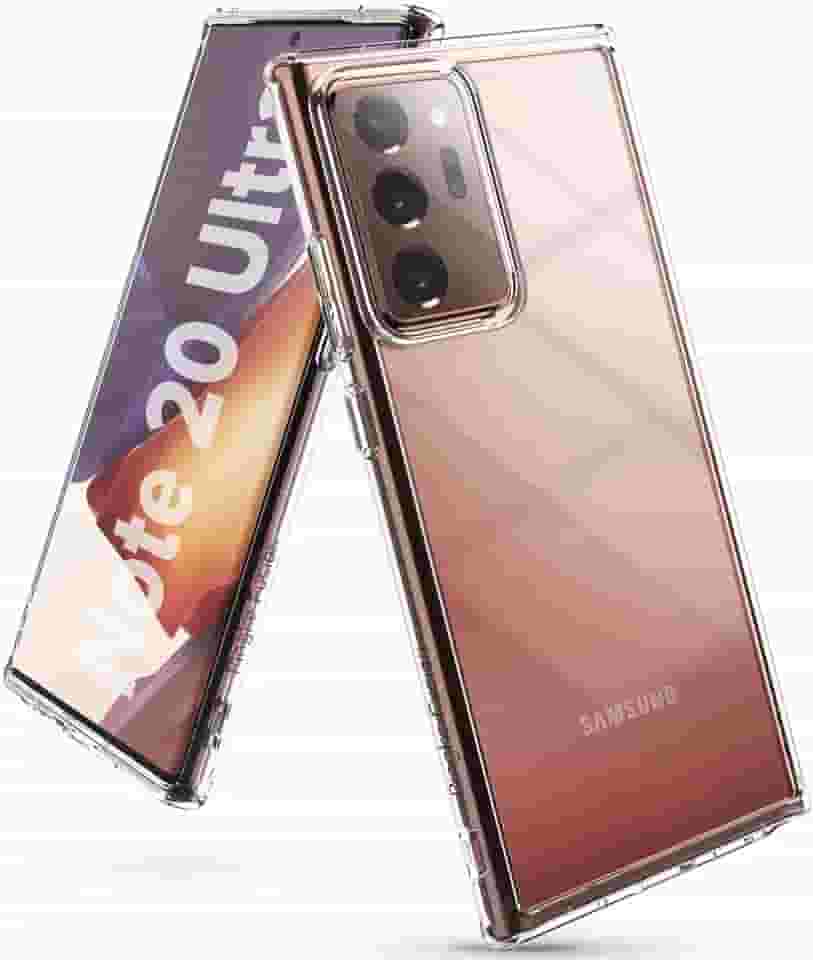 Ringke Capa Fusion compatível com Galaxy Note 20 Ultra 5G, traseira transparente macia à prova de choque TPU (2020) - transparente