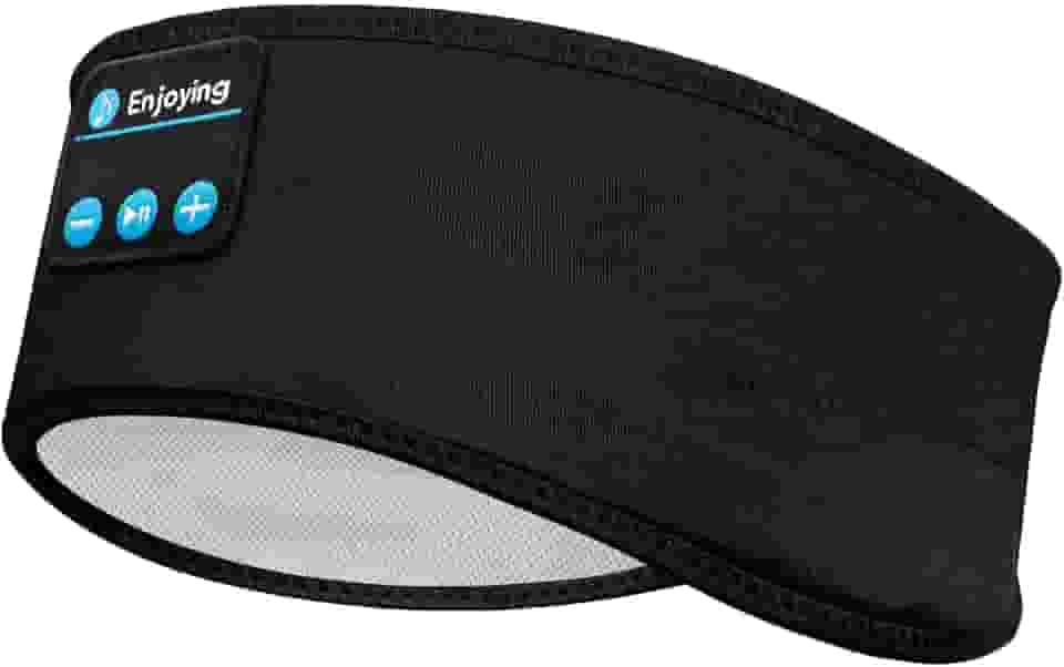 Navly Fones de ouvido sem fio Bluetooth, extra-auriculares, para dormir, treino, corrida, ioga, esportes, preto