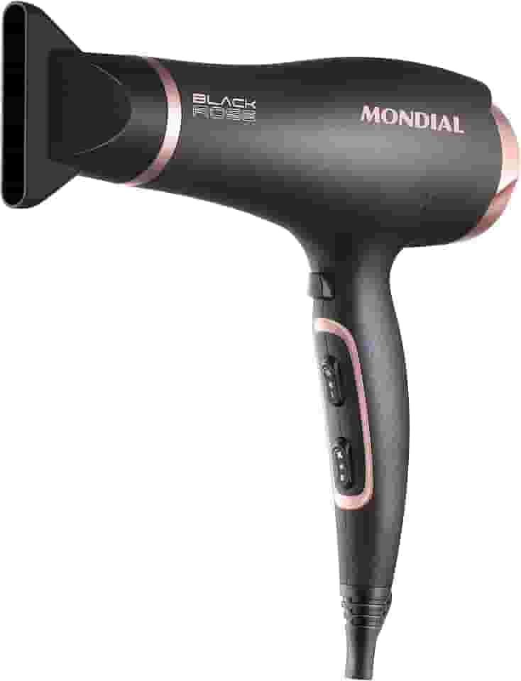 MONDIAL Secador de Cabelos, Preto/Golden Rose, 2000W, 220V - SC-37