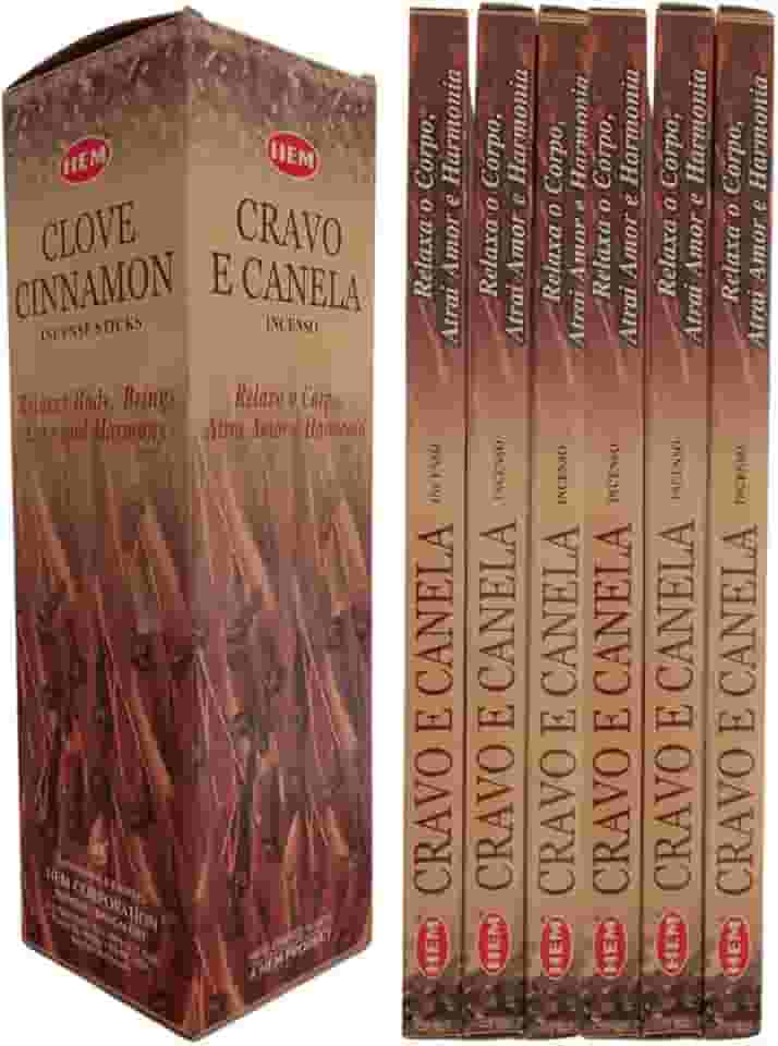 Incenso Indiano Hem Cravo E Canela - Prosperidade 6 Caixas