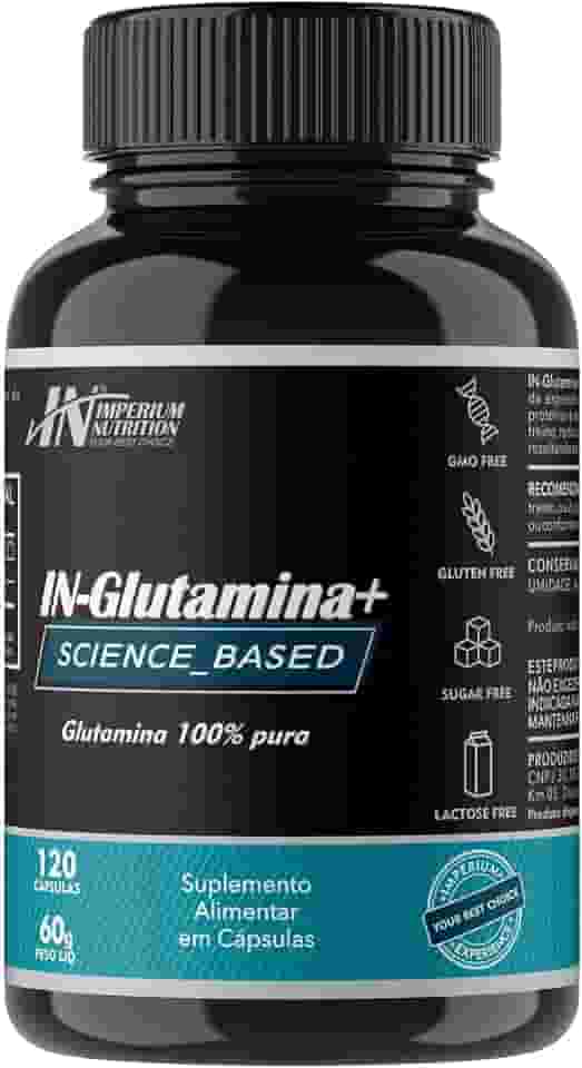 Glutamina (IN-Glutamina+ 120 Cápsulas) - Imperium Nutrition