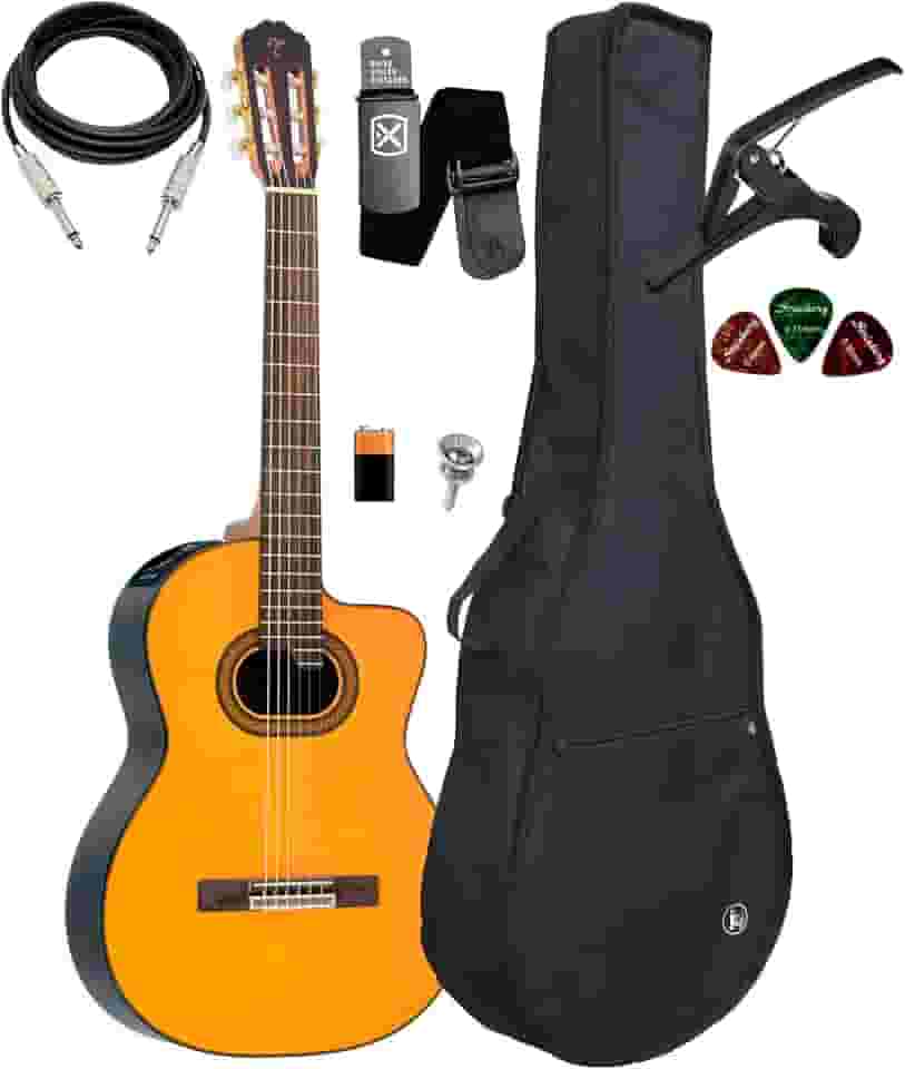 Violão Takamine Gc6 Ce N Préamp Tp4t Capa + Acessórios