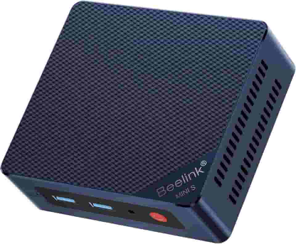 Beelink Mini PC, Mini S12 Mini Computer 12th Gen Quad-Core N95, Desktop Computers 8G DDR4 RAM 256G SSD, Small PC 4K UHD Dual HDMI, 2.4G+5G WiFi Gigabit Ethernet/BT4.0 for Office/Home/HTPC/Family-NAS