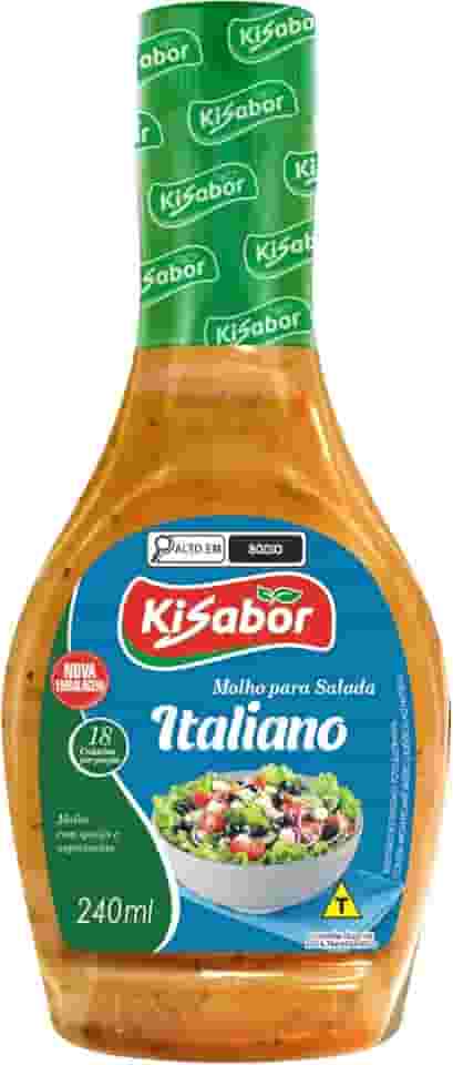 Molho para Salada, Sabor Italiano, Kisabor, 240 Gramas