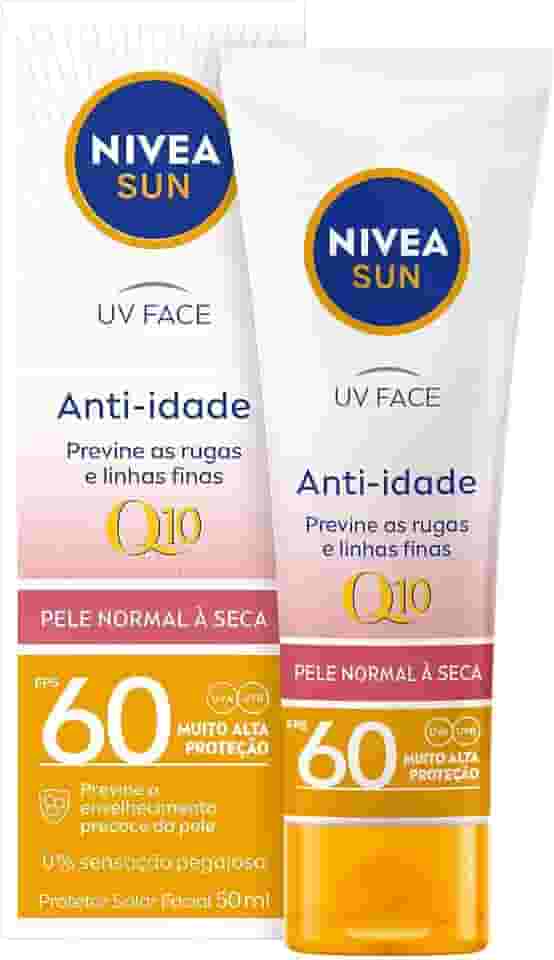 NIVEA SUN Protetor Solar UV Face Q10 Anti-Idade FPS 60 50ml