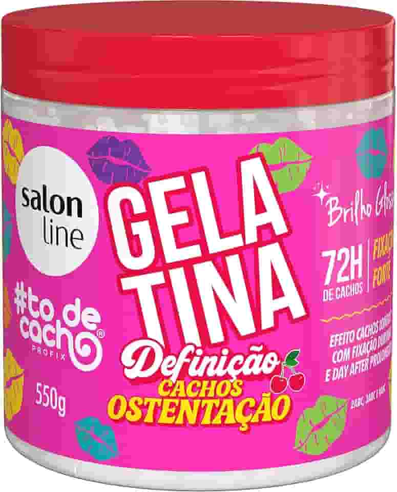 Salon Line Gelatina para Cachos, Definição e Ostentação, 550g